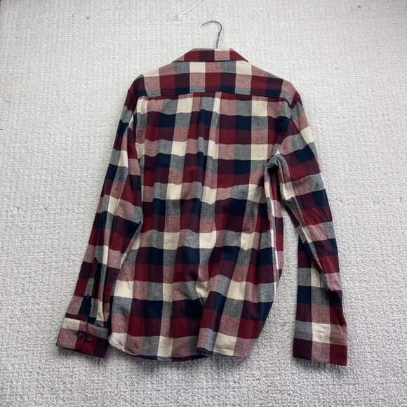 Lindbergh Shirt Mens L Red Flannel Plaid Long Sleeve Western Outdoors Button Up - Picture 9 of 12